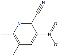 5,6-DIMETHYL-3-NITROPYRIDINE-2-CARBONITRILE 结构式