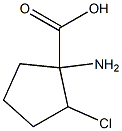 1-AMINO-2-CHLOROCYCLOPENTANECARBOXYLIC ACID 结构式