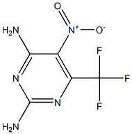 5-NITRO-6-(TRIFLUOROMETHYL)PYRIMIDINE-2,4-DIAMINE 结构式