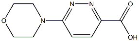 6-MORPHOLIN-4-YLPYRIDAZINE-3-CARBOXYLIC ACID 结构式