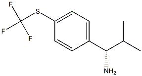 (1S)-2-METHYL-1-[4-(TRIFLUOROMETHYLTHIO)PHENYL]PROPYLAMINE 结构式