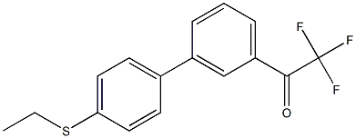 3'-(4-ETHYLTHIOPHENYL)-2,2,2-TRIFLUOROACETOPHENONE 结构式