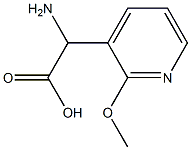 AMINO-(2-METHOXY-PYRIDIN-3-YL)-ACETIC ACID 结构式