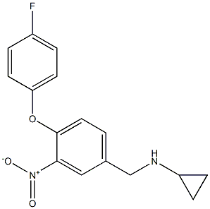 (1R)CYCLOPROPYL[4-(4-FLUOROPHENOXY)-3-NITROPHENYL]METHYLAMINE 结构式