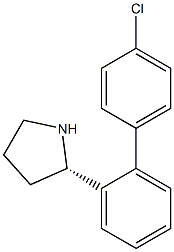(2S)-2-[2-(4-Chlorophenyl)phenyl]pyrrolidine 结构式
