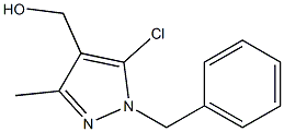 (1-Benzyl-5-chloro-3-methyl-1H-pyrazol-4-yl)methanol 结构式
