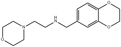 N-(2,3-DIHYDRO-1,4-BENZODIOXIN-6-YLMETHYL)-2-MORPHOLIN-4-YLETHANAMINE 结构式