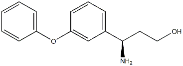 (R)-3-AMINO-3-(3-PHENOXY-PHENYL)-PROPAN-1-OL 结构式