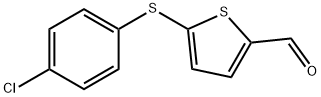 5-[(4-CHLOROPHENYL)SULFANYL]-2-THIOPHENECARBALDEHYDE 结构式