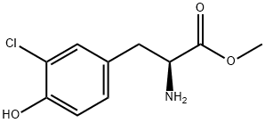 METHYL (2S)-2-AMINO-3-(3-CHLORO-4-HYDROXYPHENYL)PROPANOATE 结构式