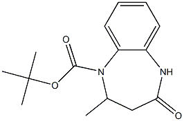 1-BOC-2-METHYL-4-OXO-2,3,4,5-TETRAHYDROBENZO[B][1,4]DIAZEPINE 结构式