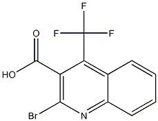 2-BROMO-4-(TRIFLUOROMETHYL)QUINOLINE-3-CARBOXYLIC ACID 结构式
