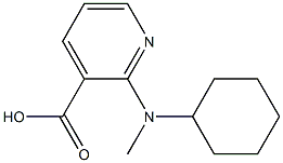 2-[CYCLOHEXYL(METHYL)AMINO]NICOTINIC ACID 结构式