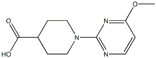 1-(4-甲氧基嘧啶-2-基)哌啶-4-羧酸 结构式