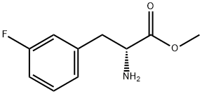 Methyl (2R)-2-amino-3-(3-fluorophenyl)propanoate 结构式