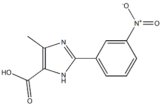 5-METHYL-2-(3-NITRO-PHENYL)-3H-IMIDAZOLE-4-CARBOXYLIC ACID 结构式