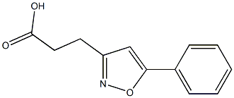 3-(5-PHENYLISOXAZOL-3-YL)PROPANOIC ACID 结构式