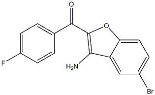 (3-AMINO-5-BROMO-BENZOFURAN-2-YL)-(4-FLUORO-PHENYL)-METHANONE 结构式