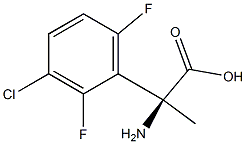 (2S)-2-Amino-2-(3-chloro-2,6-difluorophenyl)propanoic acid 结构式