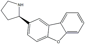 2-((2R)Pyrrolidin-2-yl)dibenzo[b,d]furan 结构式