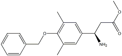 METHYL (3R)-3-AMINO-3-[3,5-DIMETHYL-4-(PHENYLMETHOXY)PHENYL]PROPANOATE 结构式