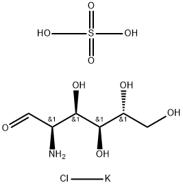氨基葡萄糖硫酸钾盐 结构式