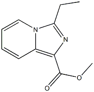 3-ETHYL-IMIDAZO[1,5-A]PYRIDINE-1-CARBOXYLIC ACID METHYL ESTER 结构式