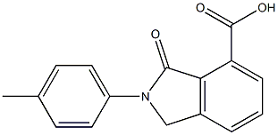 3-OXO-2-P-TOLYL-2,3-DIHYDRO-1H-ISOINDOLE-4-CARBOXYLIC ACID 结构式