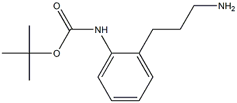2-(3-AMINOPROPYL)-1-(TERT-BUTOXYCARBONYLAMINO)BENZENE 结构式