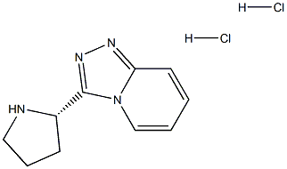 3-[(2S)-PYRROLIDIN-2-YL][1,2,4]TRIAZOLO[4,3-A]PYRIDINE DIHYDROCHLORIDE 结构式