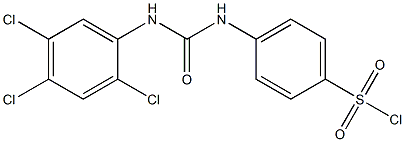 4-[3-(2,4,5-TRICHLORO-PHENYL)-UREIDO]-BENZENESULFONYL CHLORIDE 结构式