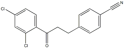 3-(4-CYANOPHENYL)-2',4'-DICHLOROPROPIOPHENONE 结构式