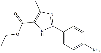 2-(4-AMINO-PHENYL)-5-METHYL-3H-IMIDAZOLE-4-CARBOXYLIC ACID ETHYL ESTER 结构式