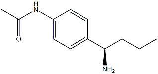 N-[4-((1R)-1-Aminobutyl)phenyl]acetamide 结构式