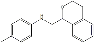 N-(3,4-DIHYDRO-1H-ISOCHROMEN-1-YLMETHYL)-4-METHYLANILINE 结构式