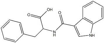 2-[(1H-INDOLE-3-CARBONYL)-AMINO]-3-PHENYL-PROPIONIC ACID 结构式