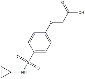 ACETIC ACID, [4-[(CYCLOPROPYLAMINO)SULFONYL]PHENOXY]- 结构式