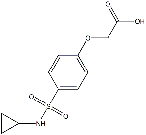 Acetic acid, [4-[(cyclopropylamino)sulfonyl]phenoxy]- 结构式