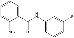 2-AMINO-N-(3-FLUOROPHENYL)BENZAMIDE 结构式