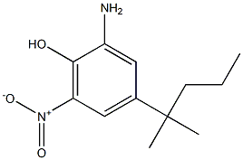 2-Amino-4-(1,1-dimethylbutyl)-6-nitrophenol 结构式