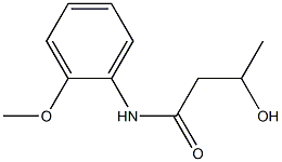 3-Hydroxy-N-(2-methoxyphenyl)butanamide 结构式