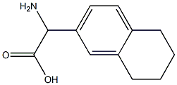 AMINO-(5,6,7,8-TETRAHYDRONAPHTHALEN-2-YL)-ACETIC ACID 结构式