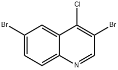 4-氯-3,6-二溴代喹啉 结构式