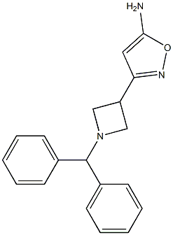 3-(1-BENZHYDRYL-AZETIDIN-3-YL)-ISOXAZOL-5-YLAMINE 结构式