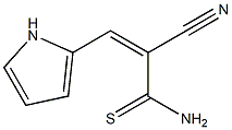 (2Z)-2-CYANO-3-(1H-PYRROL-2-YL)PROP-2-ENETHIOAMIDE 结构式