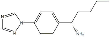 (1S)-1-(4-(1,2,4-Triazolyl)phenyl)pentylamine 结构式