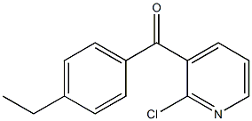 2-CHLORO-3-(4-ETHYLBENZOYL)PYRIDINE 结构式