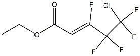 5-CHLORO-3,4,4,5,5-PENTAFLUOROPENT-2-ENOIC ACID ETHYL ESTER 结构式