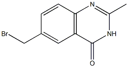 6-(BROMOMETHYL)-2-METHYLQUINAZOLIN-4(3H)-ONE 结构式