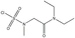 2-(DIETHYLAMINO)-2-OXOETHYL(METHYL)SULFAMOYL CHLORIDE 结构式